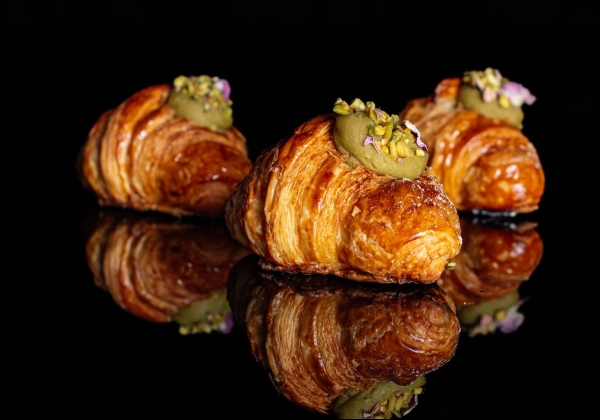 Mini croissant pistáciový